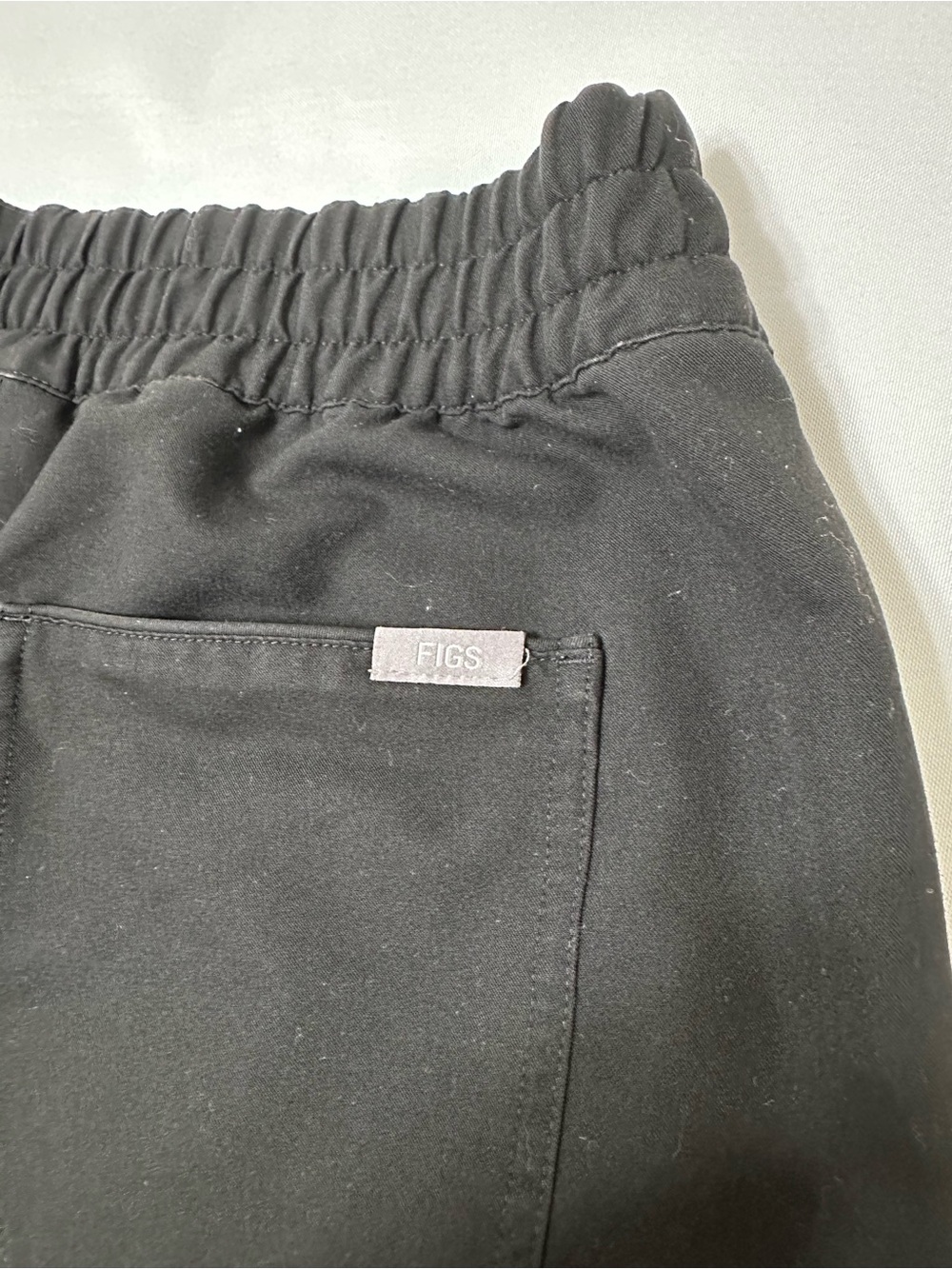 Figs Black scrub Pants ladies medium straight leg with pockets - Picture 6 of 7